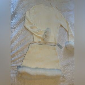 Cream Sweater Set
